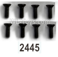 Wltoys 104020 Parts 104003.2445 Countersunk Hexagon Socket Machine Screws 2X6KM D3.5 Group.